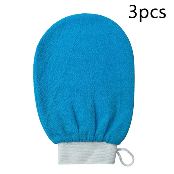 Rękawice peelingujące Home Fashion, pawio niebieskie, 3 szt.