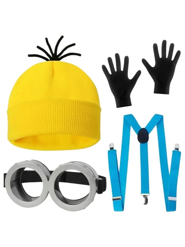 Zestaw Minionki Przebranie Strój Kostium Halloween 4 częściowy