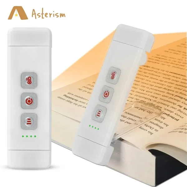 Lampka do czytania LED USB z klipsem