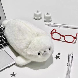 Zabawny piórnik z motywem foki, duża pojemność, wysoka estetyka