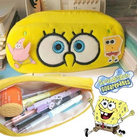 Piórnik SpongeBob, pluszowy piórnik z kreskówki, etui na długopisy