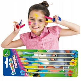 Bambino Pędzle Szkolne 6szt. Rozmiary 2-12 mm