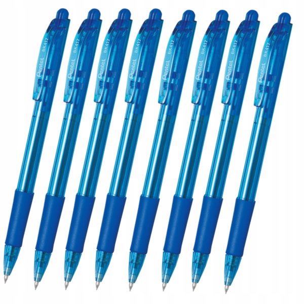 Długopis automatyczny olejowy PENTEL BK 417 WOW 0,7 niebieski 8szt