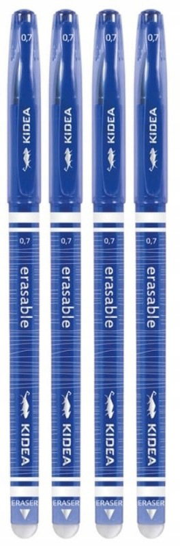 4 x KIDEA DŁUGOPIS WYMAZYWALNY ŚCIERALNY niebieski 0,7mm