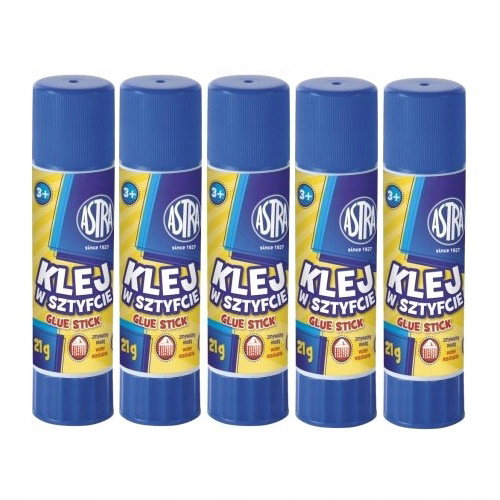 Astra Klej w sztyfcie 21g - zestaw 5 sztuk