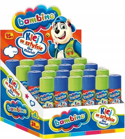 Klej w sztyfcie Bambino 15g 24szt BOX