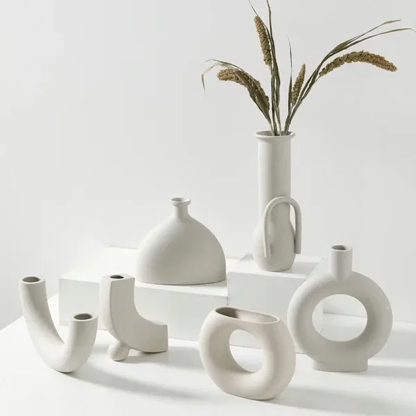 Ceramiczny wazon dekoracyjny w stylu nordyckim B