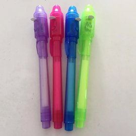 Długopis magiczny z UV światłem fioletowy 4 sztuki