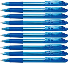 Długopis Pentel BK417 WOW Automatyczny Niebieski 10x