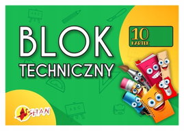 Blok techniczny szkolny A3 10 kartek biały 200g - Shan