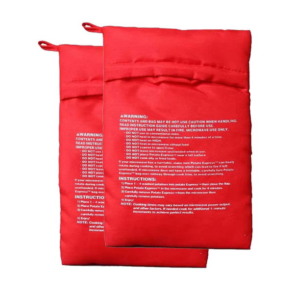 Torba na ziemniaki do mikrofalówki wielokrotnego użytku 2Pcs