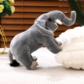 Słoń pluszowy Kawaii 40cm szary dla dzieci i dorosłych