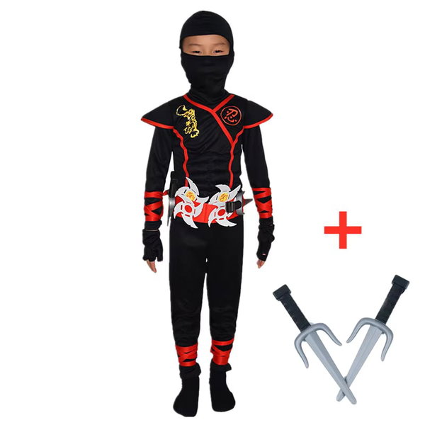 Kostium Ninja dla chłopca 5-7 lat z pianką i akcesoriami