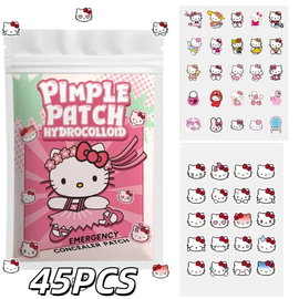 45 szt. Niewidoczne hydrokoloidowe plastry na wypryski Sanrio Hello Kitty