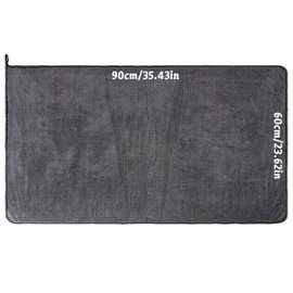 Ciemnoszary ręcznik do samochodu 60x90 cm supercienkie włókno