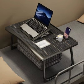 Stolik na laptopa składany z szufladami, taca do śniadania w domu