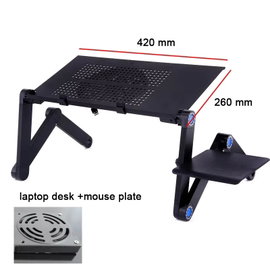 Regulowany stojak na biurko na laptopa z podkładką pod mysz