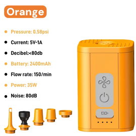 Pompka powietrza USB 3 w 1 żółty