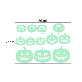 Świecące nietoperze na Halloween, dekoracja okien – Pumpkin
