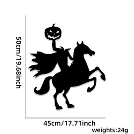 Naklejki na drzwi i okna Halloween, szkieletowa ręka, dynia – G / 1 szt.