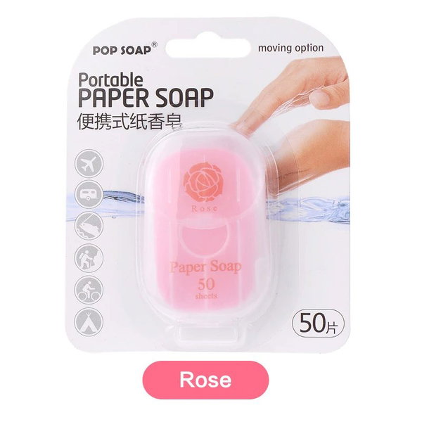 Płytka mydła podróżne z zapachem Rose