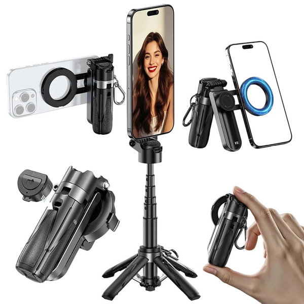 Przenośny kijek do selfie z klipsem na telefon 180 ° /360 ° Regulowany