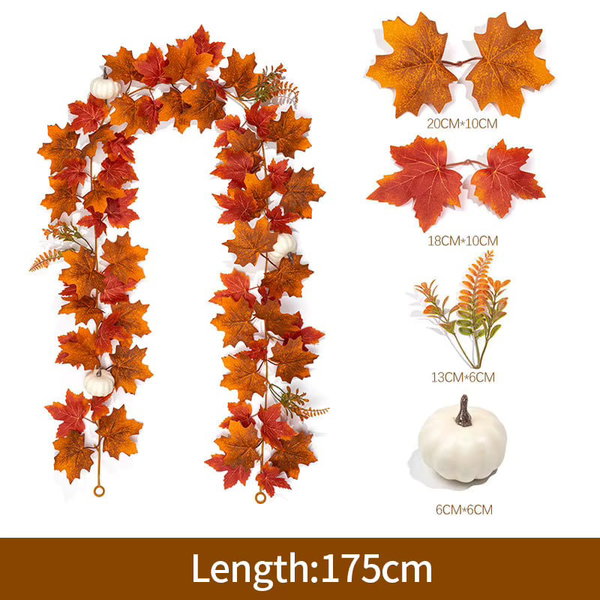 Girlanda z liści klonu 2M kolor S21-175 CM – S21 175 cm