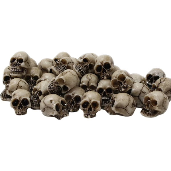 Gotyckie rzeźby czaszek dekoracje Halloween 80 szt.