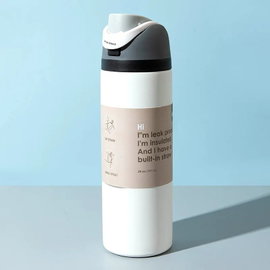 Kubek owocowy z izolacją, przenośny, kolor Skin color biały