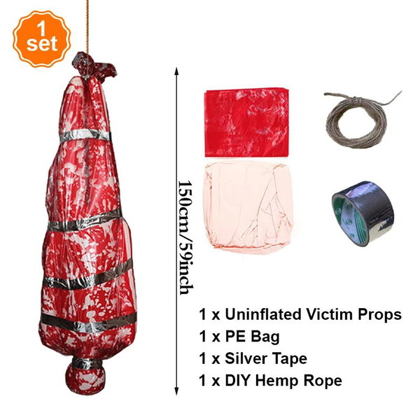 Dekoracja Halloween Creepy Corpse 1set