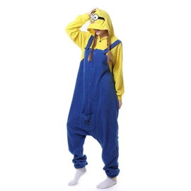Piżama polarowa Minionki, kombinezon, strój do spania, rozmiar S Two eyes