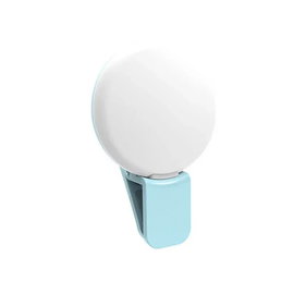Lampa pierścieniowa LED niebieska do selfie przenośna mini