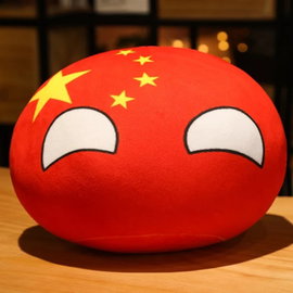 Pluszak Polandball 10 cm kolor China A 30 cm