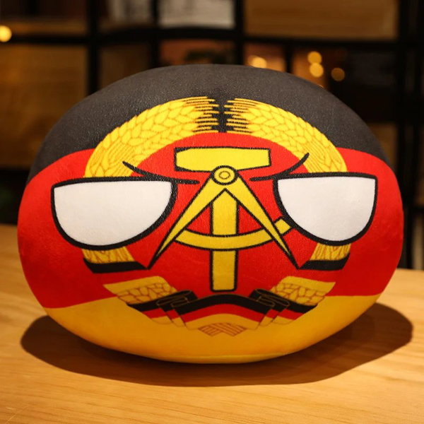 Pluszak Polandball 10 cm kolor East Germany 40 cm