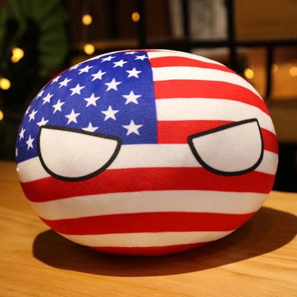 Pluszak Polandball 10 cm kolor United States A 20 cm