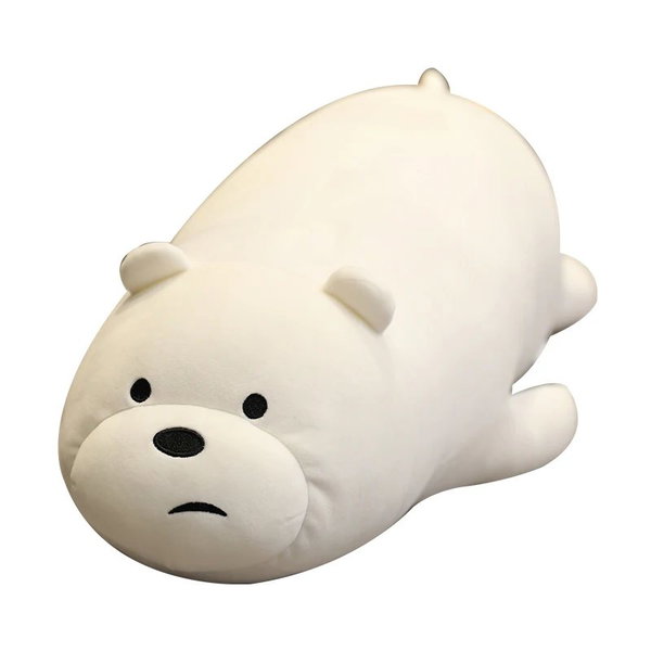 Pluszowa poduszka w kształcie misia IceBear, brązowa, 28 cm