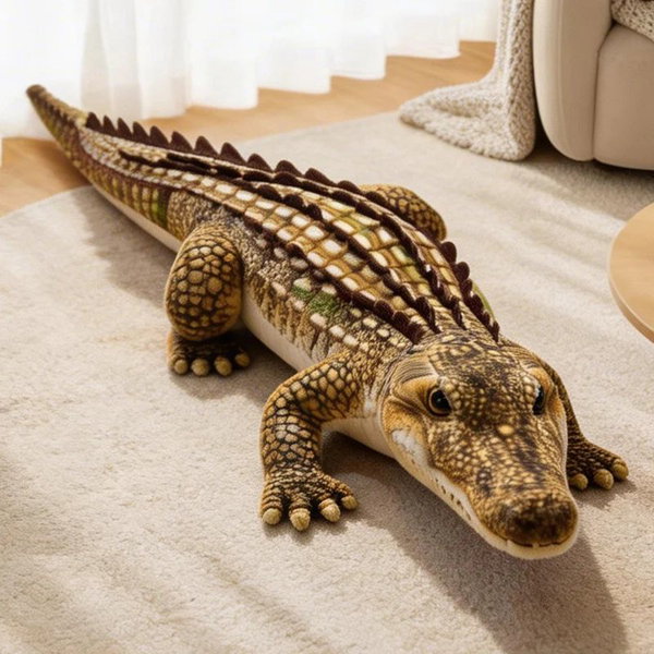 Pluszowy krokodyl 65 cm, brązowy