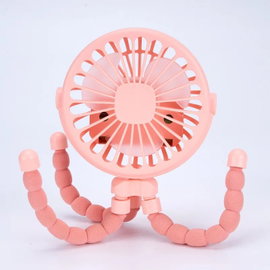Wentylator do wózka dziecięcego z klipem 600 mAh – Pink