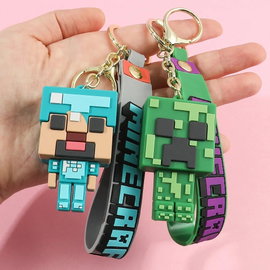 Breloczki 3D silikonowe Minecraft Zestaw Creeper Steve – BX1714-2P / 1 Set