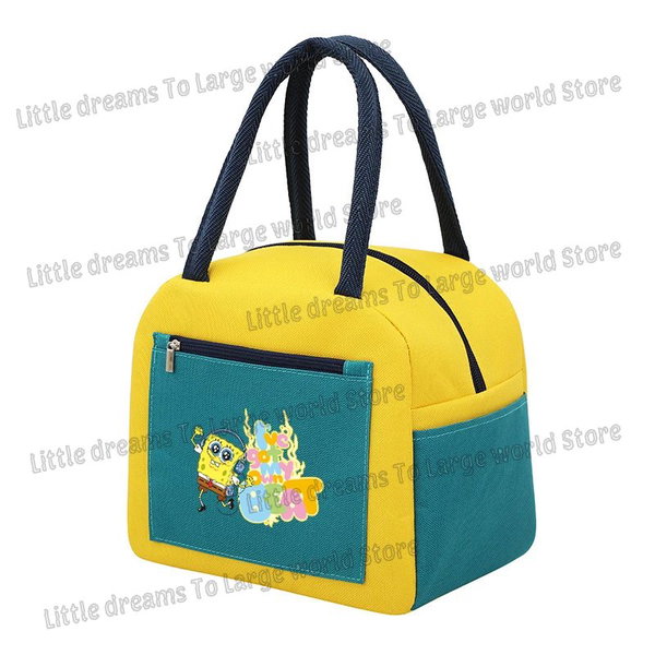 Torba na lunch SpongeBob kreskówkowa termiczna do ręki HMBB 144