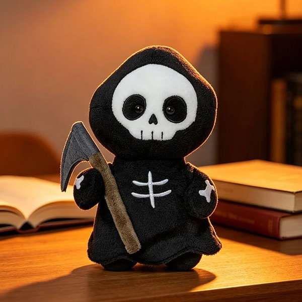 Halloweenowa pluszowa dynia-duch czarna, 23 cm black2 20 cm