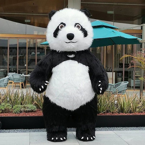 Pluszowy nadmuchiwany kostium pandy gigantycznej, rozmiar 2 m 3 m