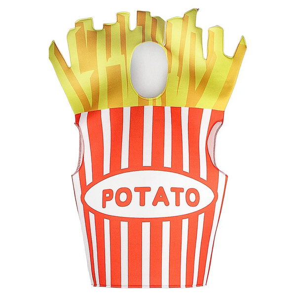 Kostium hot doga dla dorosłych, kombinezon na Halloween French Fries