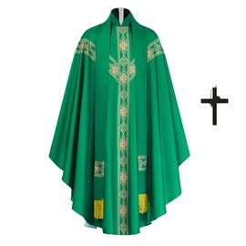 Kostium księdza zielony, rozmiar S