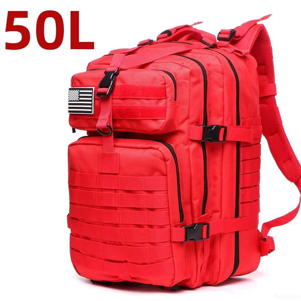 Plecak trekkingowy 25 l czarny 50 l (Red)