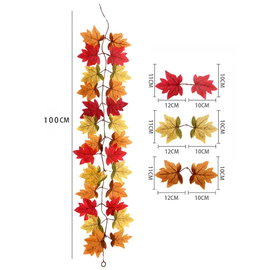Girlanda jesienno-wiosenna z liści klonu – 3 100 cm