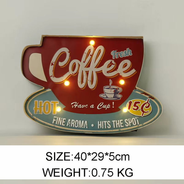 Znak neonowy LED stylu vintage N052 kolor 5