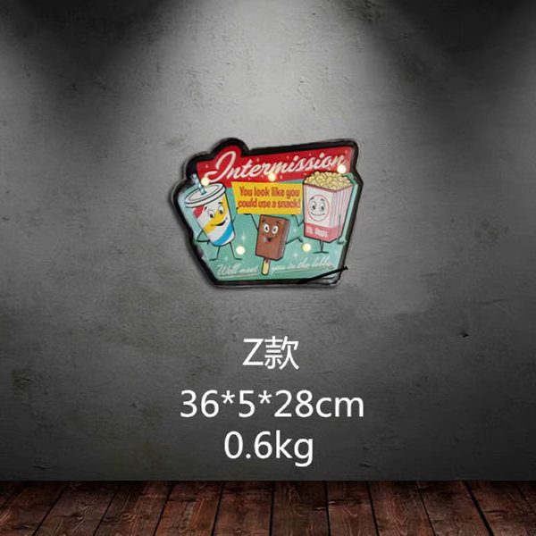Znak neonowy LED stylu vintage N052 kolor 11