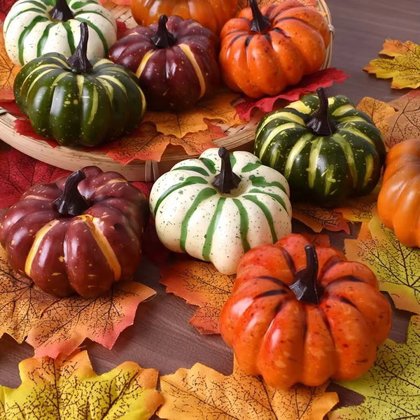 9 szt. mini dyni dekoracyjne Halloween do domu