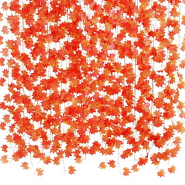 Girlanda z liści klonu pomarańczowa 2 – 23 M (10 szt.)